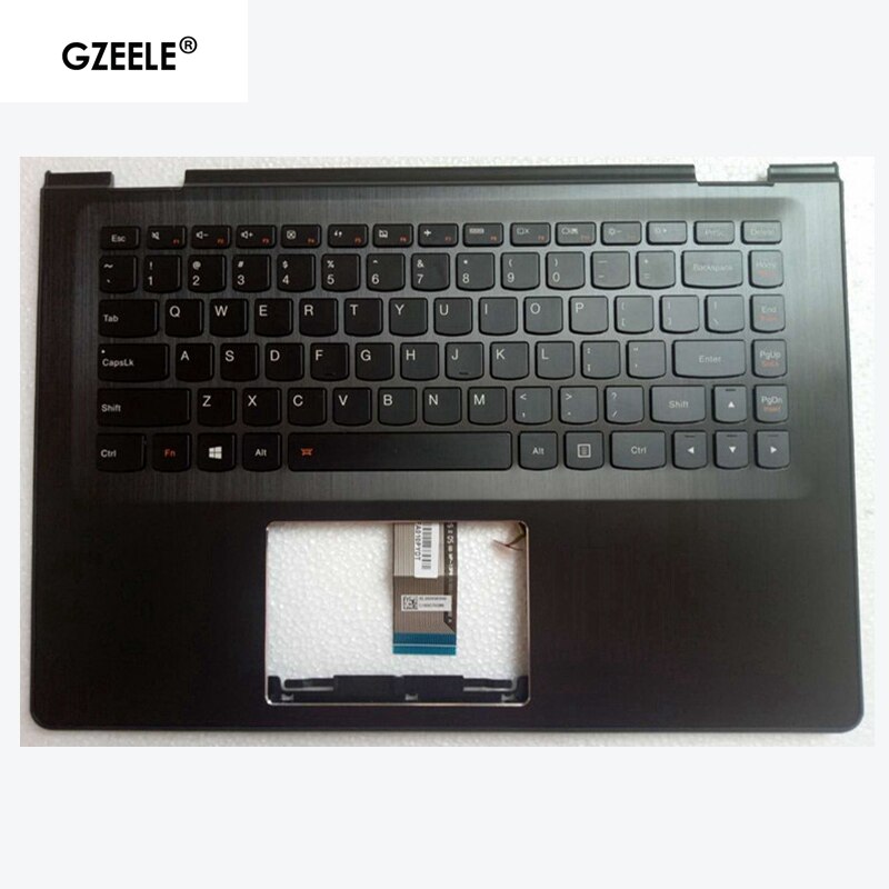teclado de reposamanos para portátil para lenovo YOGA 500-14IBD 3-1470 3-1435 Flex Upper case Flex 3-1470 con cubierta de teclado No retroiluminada