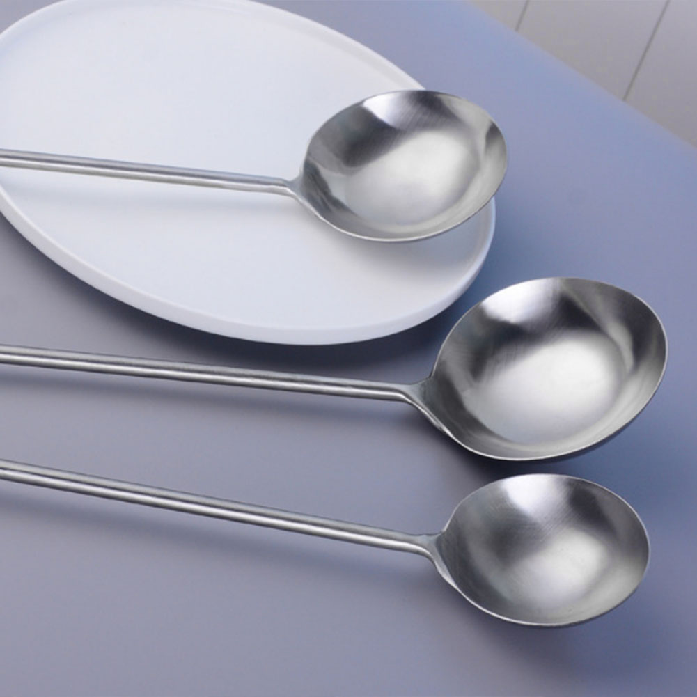 Kitchen Spoons Long Handle Stainless Steel Spoons Soup Spoons Dishes Ladle Cooking Spoon Cooking Spoons Kitchen Tools