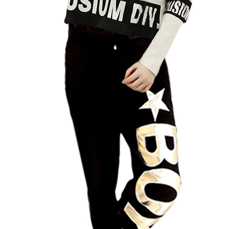 Oefenbroek ds performance kleding jazz dans hiphop heren en dames broek hiphop broeken: Zilver / Xl