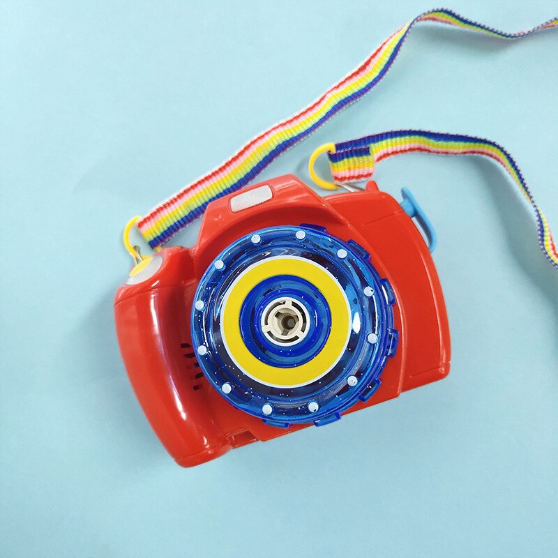 Muziek Elektrische Camera Bubble Blower Machine Outdoor Speelgoed Voor Kinderen Baby: red