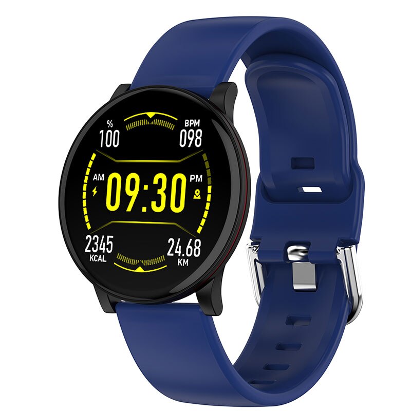 Montre intelligente ronde femmes hommes Smartwatch pour Android IOS électronique horloge intelligente Wach Fitness Tracker nouvelle montre-bracelet intelligente