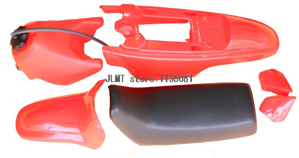 Påbyggnad plast kåpa body kit för  pw50 py50 pw 50 pee wee plast fender kaross säte gas tank kit
