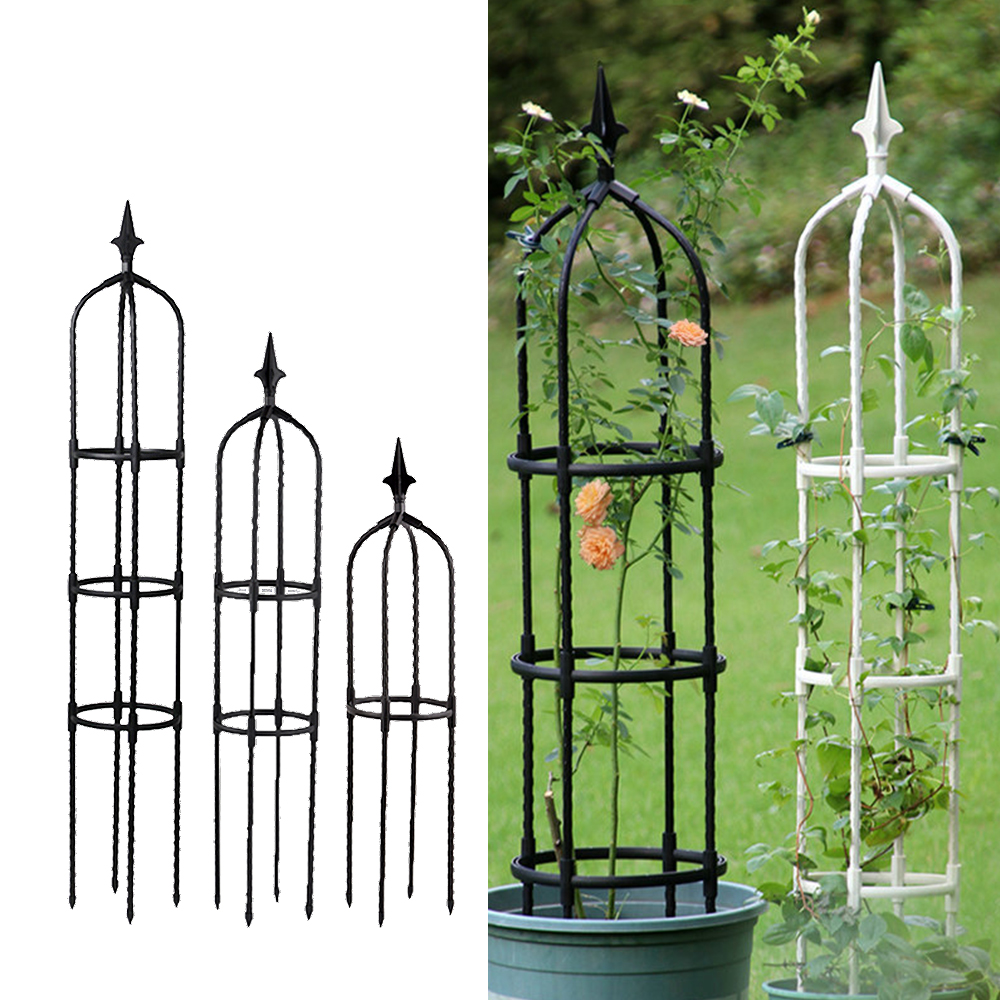 Plant Klimrek Outdoor Bloem Stand Tuin Obelisk Trellis Draagbare Plant Ondersteuning Toren Europese Bloem Stand