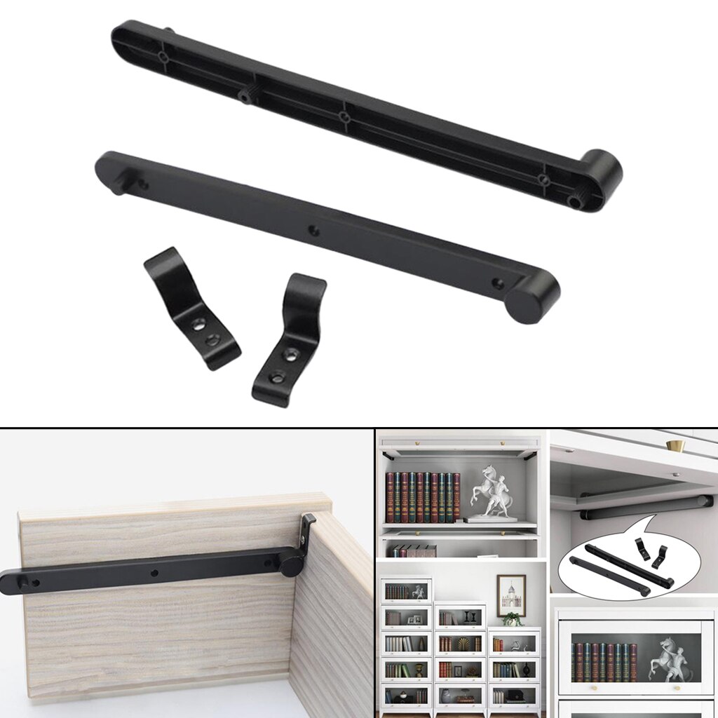 1 Pair Cabinet Door Drawer Slide Track KIT Replacement, Constructed of ABS Plastic, Easy Installation