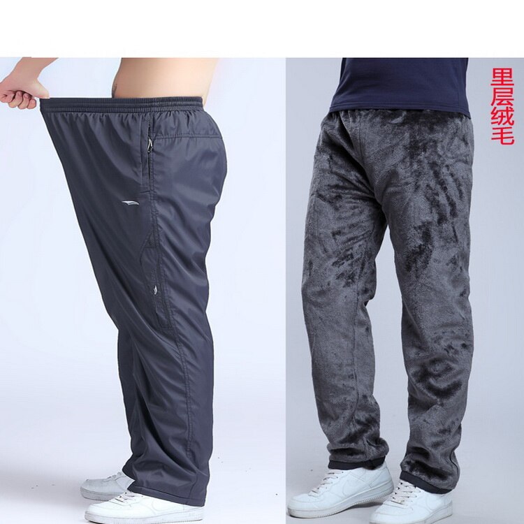 Grandwish herr vinterbyxor stor storlek ull inuti vinter varma herr tjocka byxor plus storlek 6xl herr fleecebyxor byxor ,pa782