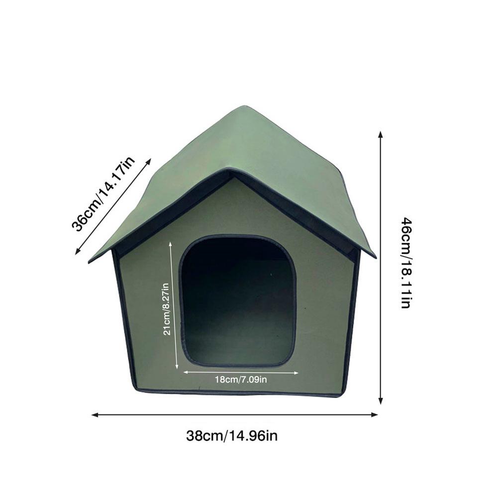 Pet Outdoor House Waterproof Weatherproof Cat House Foldable Pet Shelter for Pets: M