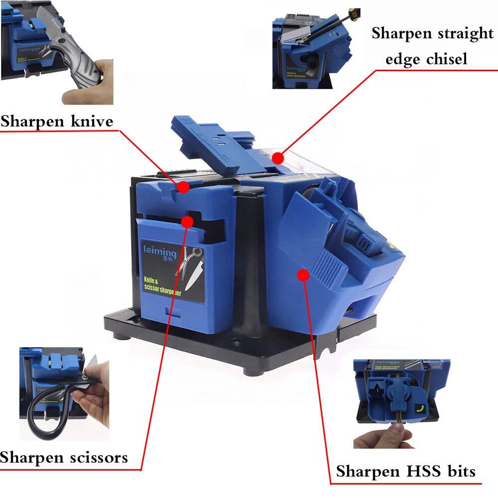 Multifunction sharpener Grinder Household Grinding Tool sharpener for knife Twist drill HSSdrill Scissor Chisel Electric Grinder