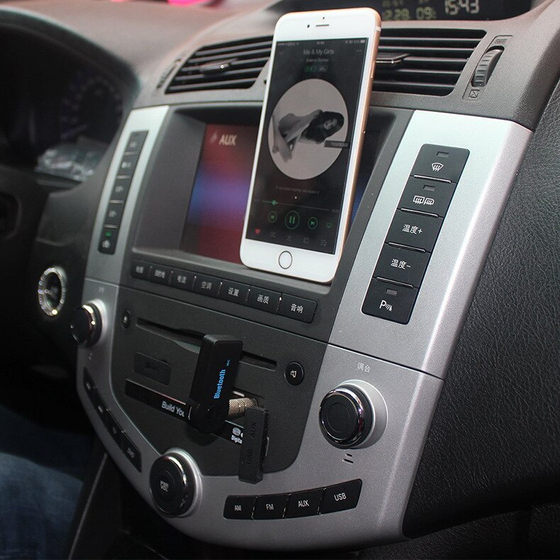 Adaptador de transmisor de receptor Bluetooth inalámbrico Jack de 3,5mm para Audio auxiliar de música de coche A2dp para auriculares Reciever manos libres