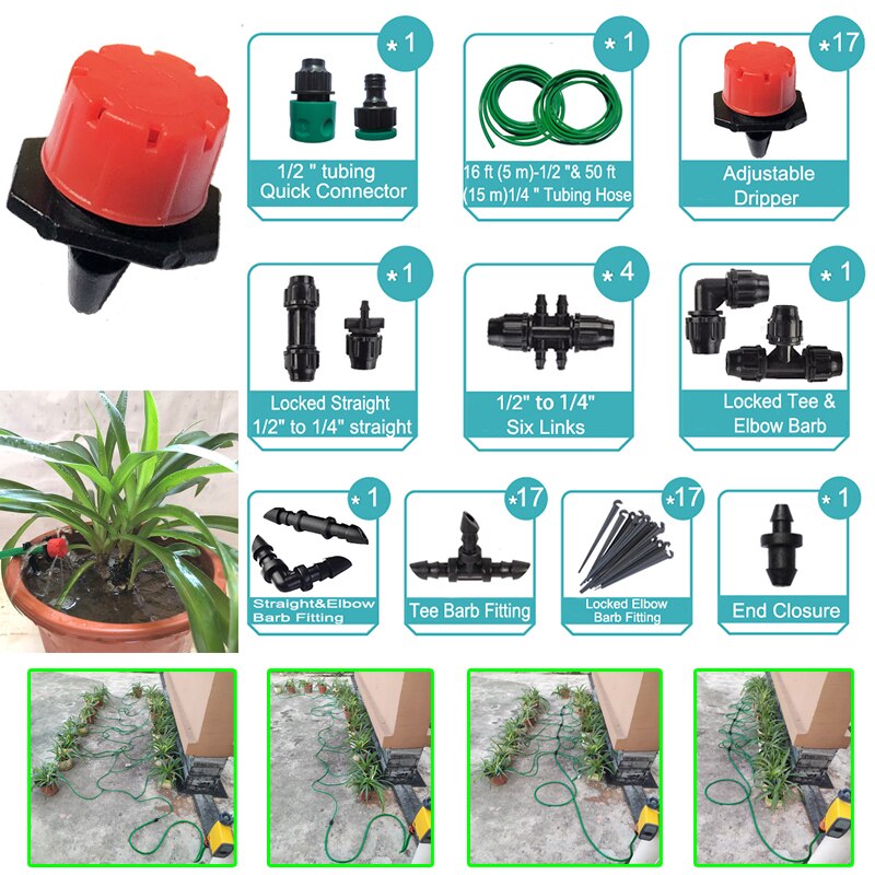 Smart Irrigation Timer Irrigation Controller System Water Valve Garden Watering Timer: 8 holes Set