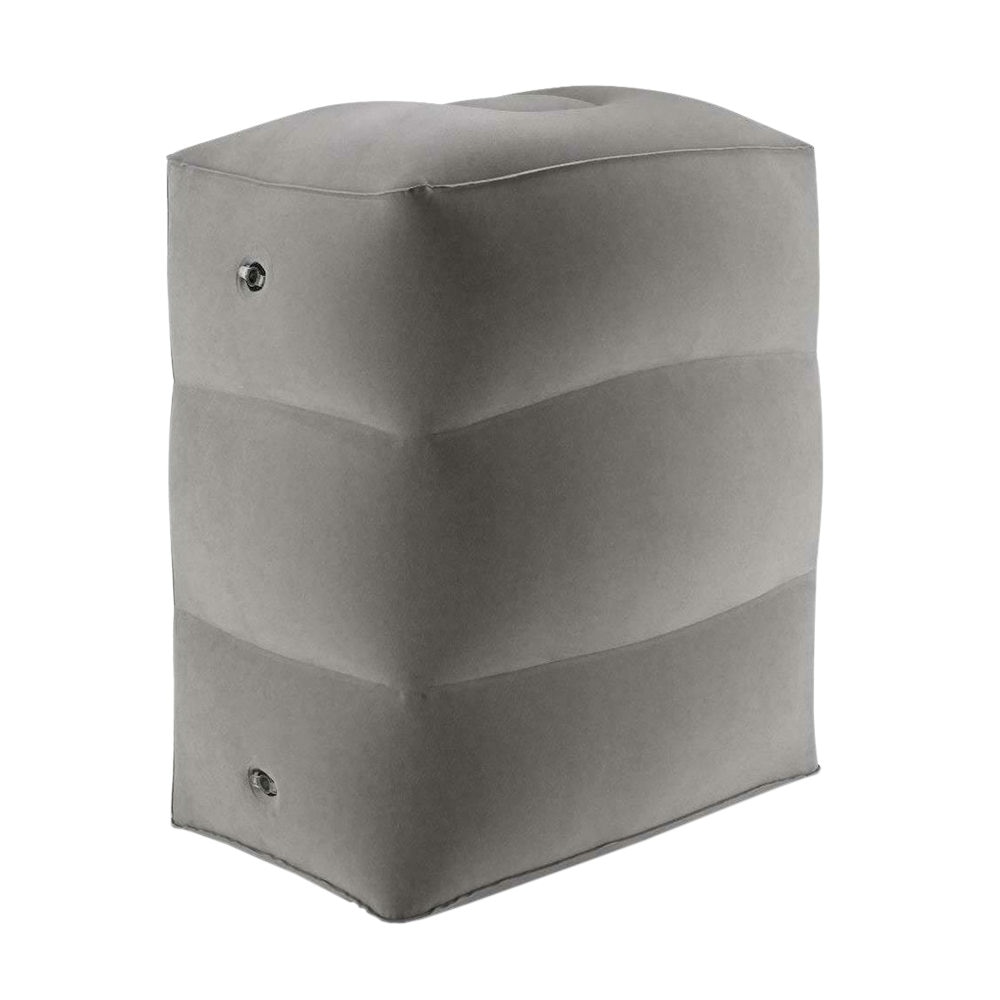 Adjustable Travel Pillow PVC Inflatable Foot Pad Airplane Car Bus Footrest Pillow Kids Flight Sleeping Resting Pillow