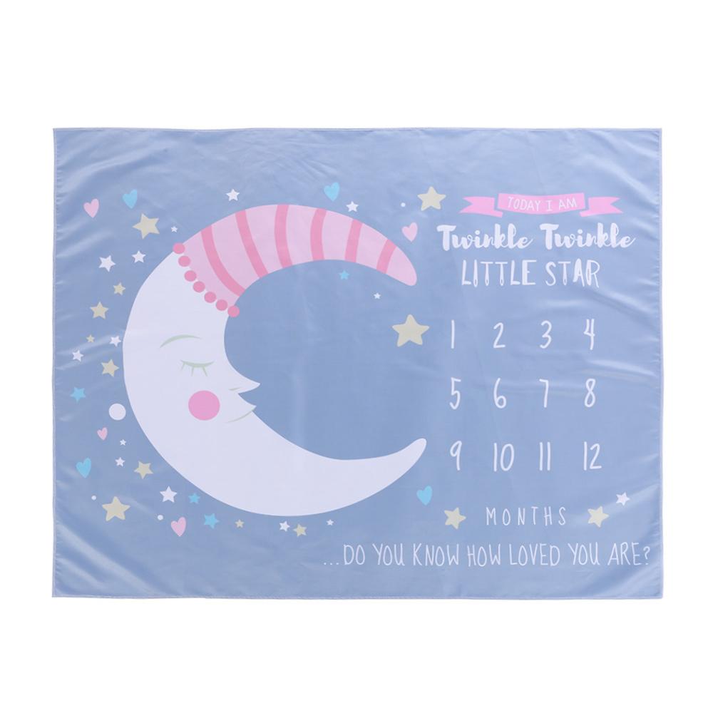 Karikatur aufbringen Kleinkind Baby Meilenstein PhotoProps Hintergrund Decken Spielen matt Hintergrund Tuch Kalender Foto Zubehör: 6