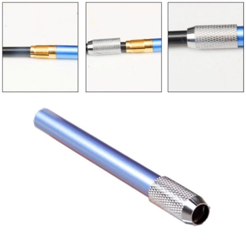 Lápiz de Metal útil, extensor alargador, soporte para dibujo escolar, útiles de papelería para estudiantes, suministros de pintura T1A5 1 unidad