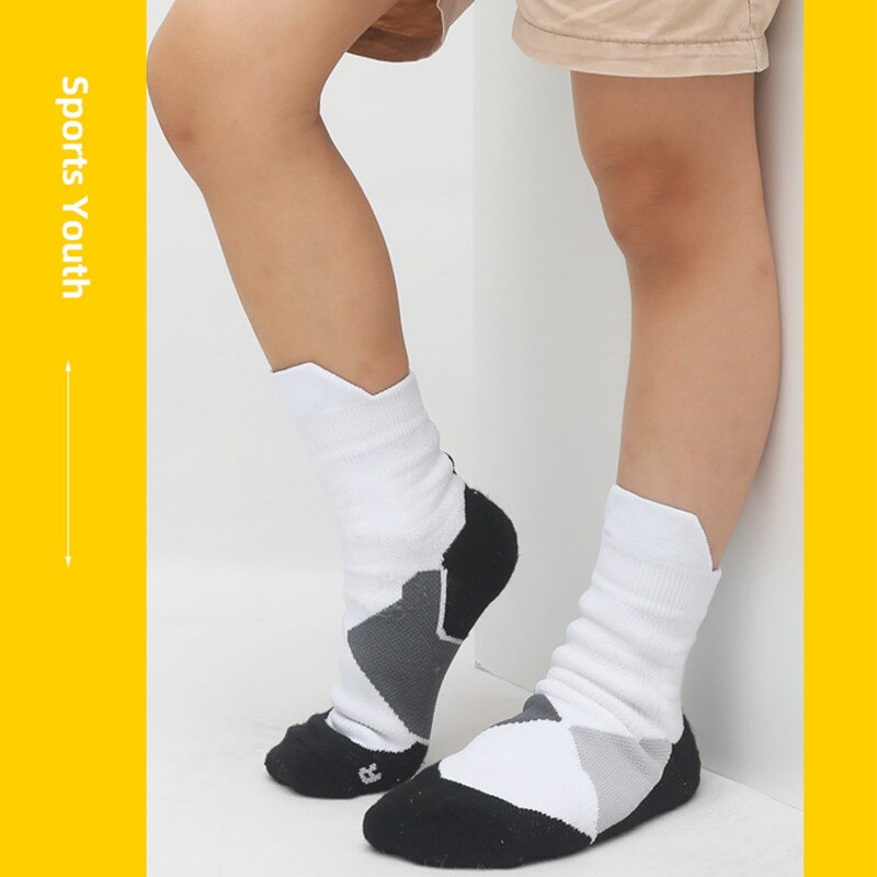Kids Basketbal Sokken Vrouwen Sport Druk Fietsen Korte Buis Running Wandelen Antislip Antihechtende Comfortabele Kleur Sokken