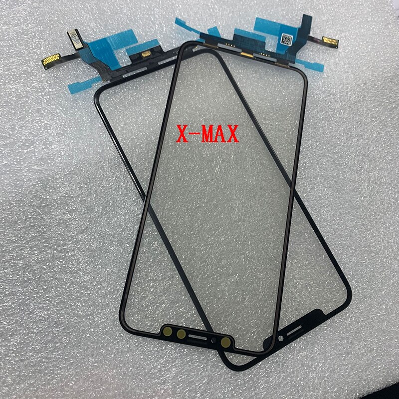 1Pcs Genuine Origina Touch Screen Digitizer For iPhone X XR XS MAX LCD Display Outer Lens Panel Touch Sensor Replacement Part