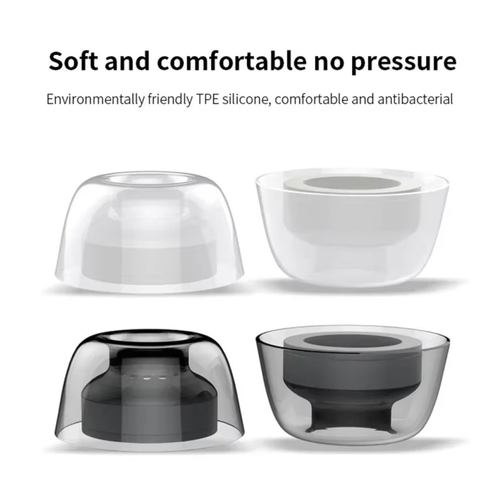 Latex Eartips for FIIL CC PRO2 Soft Silicone Earbuds Anti-slip Anti-allergic Ear Pads cc pro Earphone Case Noise Reduction Cover