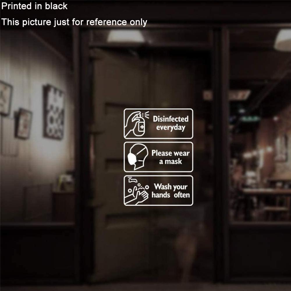 Self Adhesive Remind Sign for Glass door