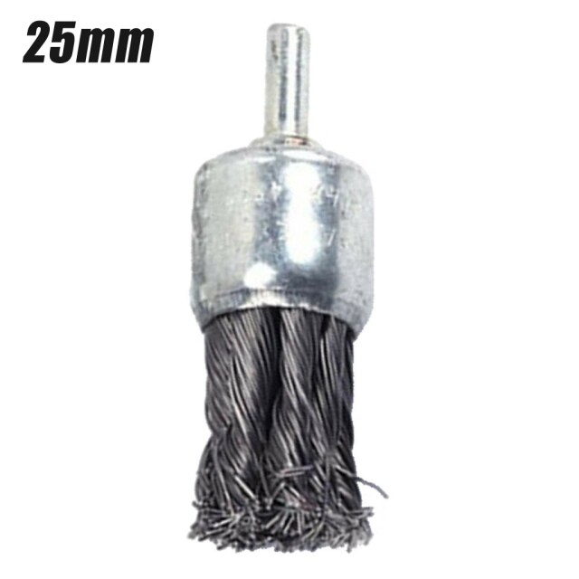 70mm Steel Brush Cleaning Derusting Grinding Polishing Replacement Part: 25mm