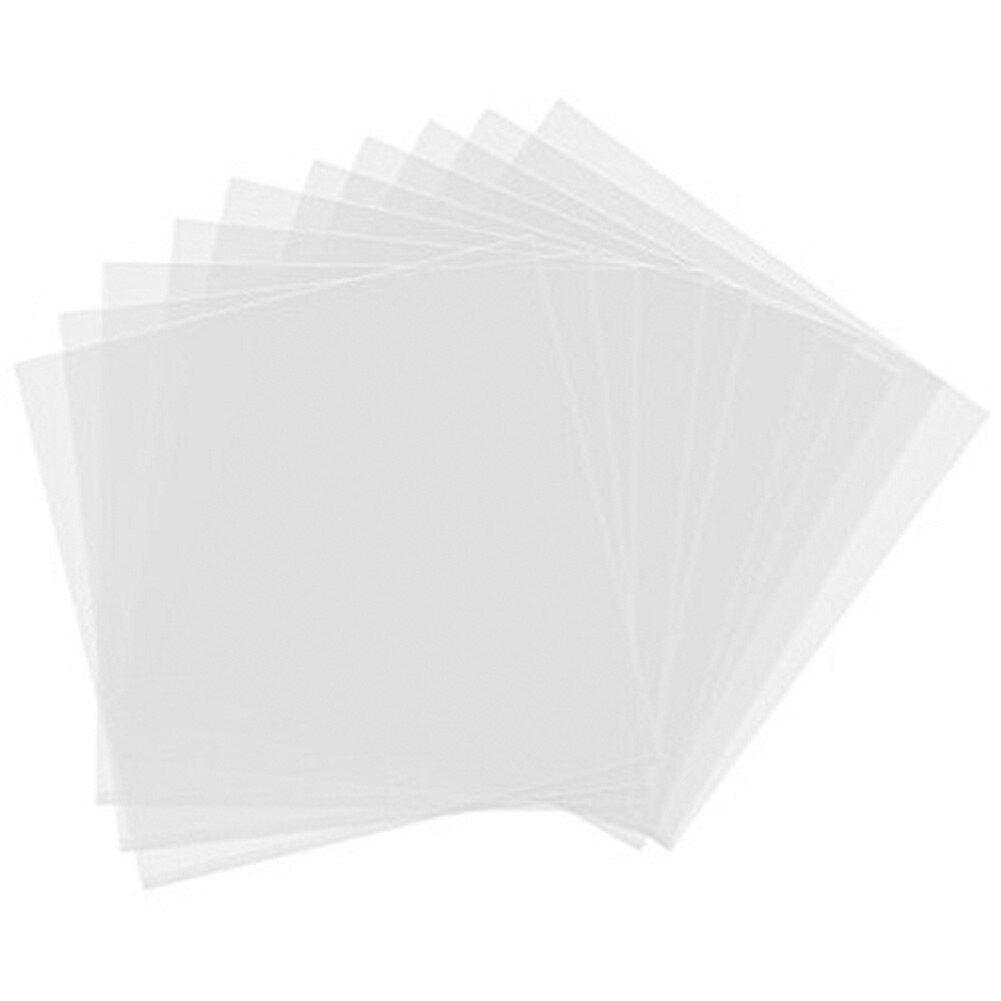 50 stück antistatische, runde, durchsichtige, verdickte, tragbare hülle für singles ohne versiegelung, schutz für schallplatten, außenhüllen, flache tasche: 7