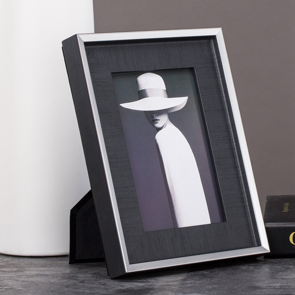 Massief houten fotolijst hoogwaardig massief houten foto fotolijst fotolijst behuizing bureaubladmeubel gunsten