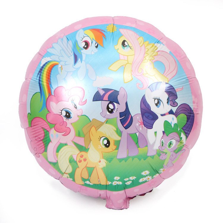 3D dessin animé en aluminium rose licorne feuille ballon enfants fête d'anniversaire décoration ballon bébé douche fournitures garçon fille jouet: round 1