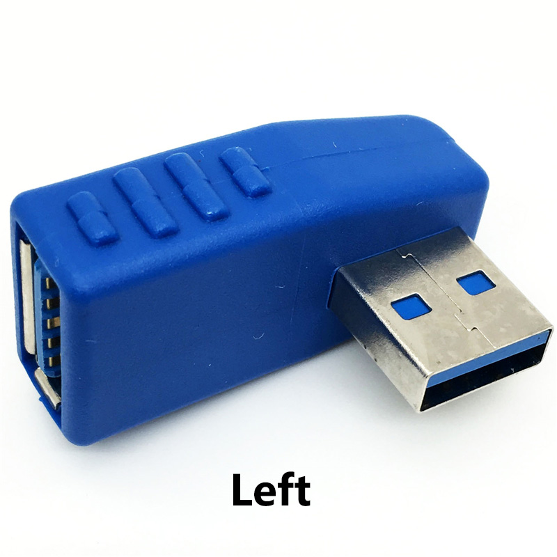 1 stücke 90 Grad Abgewinkelt USB 3.0 Männlichen zu Weiblichen Usb 3.0 Drucker adpater umwandlung kopf starten stecker Typ-c usb m/F micro-b stecker: Orange