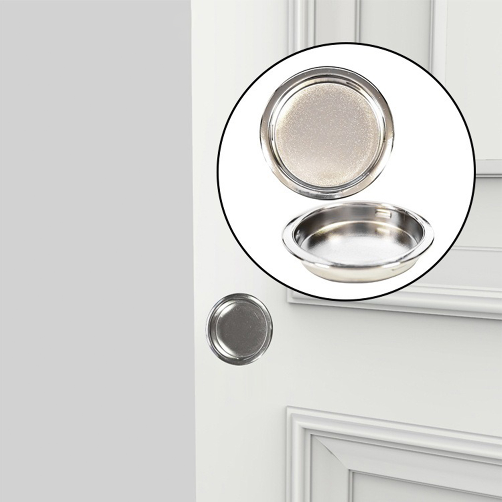 Recessed Furniture Handle Cabinet Drawer Handles Flush Pull Recessed Handle Round Sliding Door Handle Cupboard Pulls Hardware