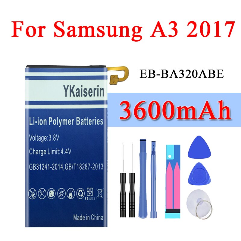 Batteria Per Samsung A3 A5 A7 2015 2016 2017 Edizione A300 A310 A320 A500 A510 A520 A700 A710 A720 EB-BA310ABE per la Galassia A8 A9: A3 2017 EB-BA320ABE