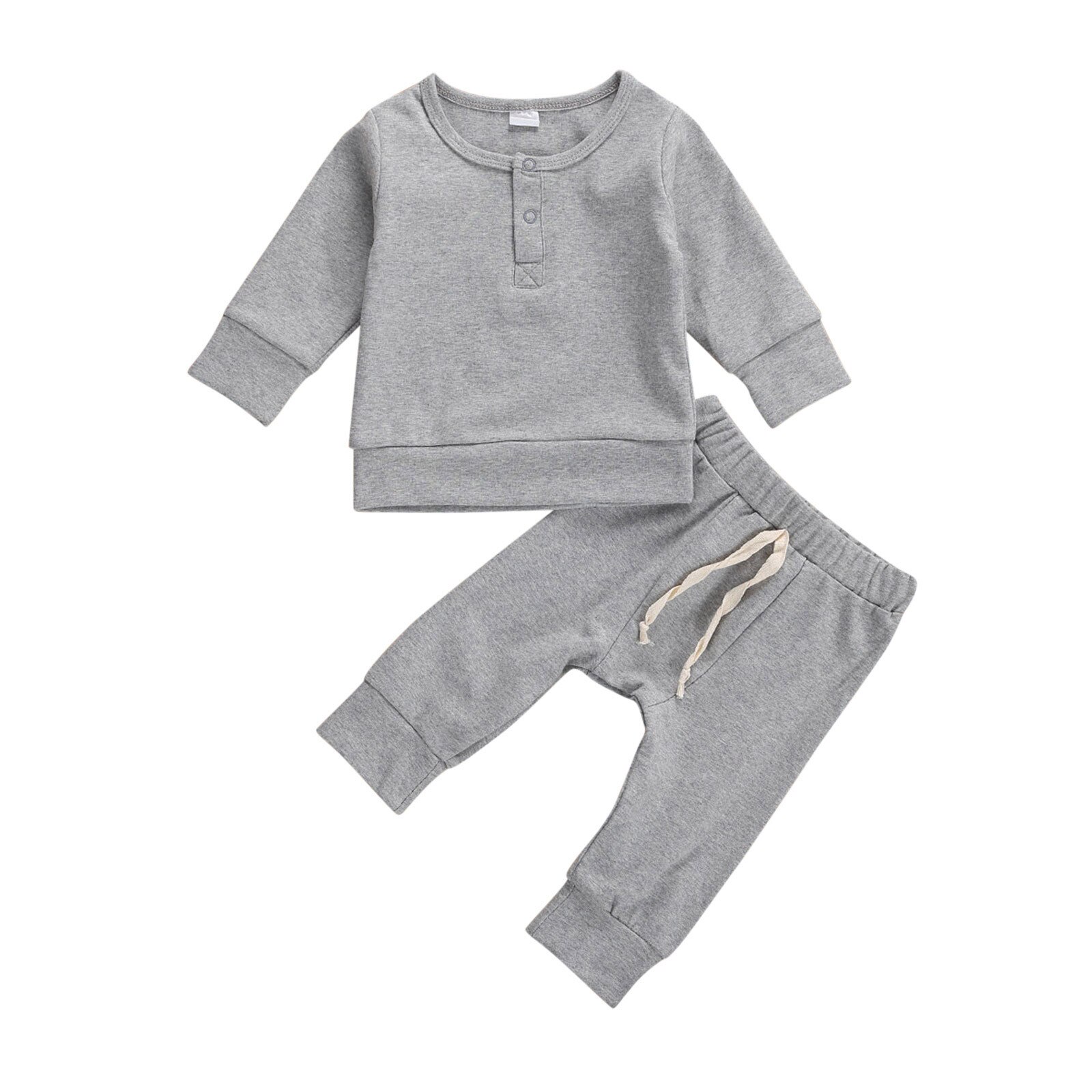 Infant Newborn Baby Girl Clothes Boys Loose Winter Warm T-shirt Long Sleeve Tops+Pants Outfits Toddler Winter Sets kids clothes: D / 6M