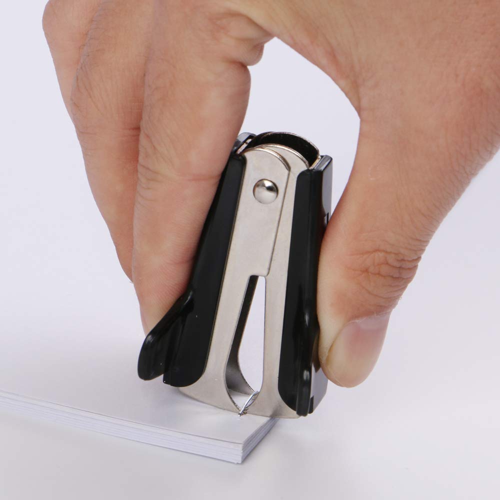 Staple Remover, Extra Wide Finger Grip, Steel Jaws, Pack of 3, Black