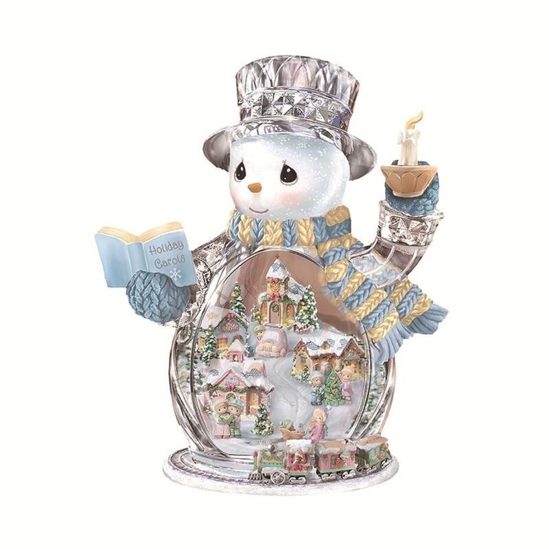 Christmas Tree Rotating Sculpture Train Decorations De For Home Christmas Adesivos Window Paste Stickers Paste Pared Decora T3J4