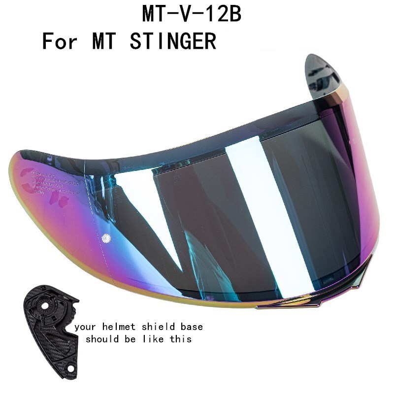 MT Helmet visor replacement wind shield for MT THUNDER 3 SV STINGER helmet original MT equipments: GRAY