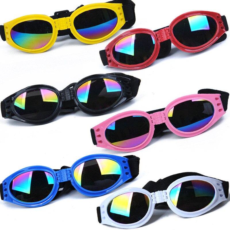 6 Colors foldable Pet Dog glasses medium Large Dog pet glasses Pet eyewear waterproof Dog Protection Goggles UV Sunglasses