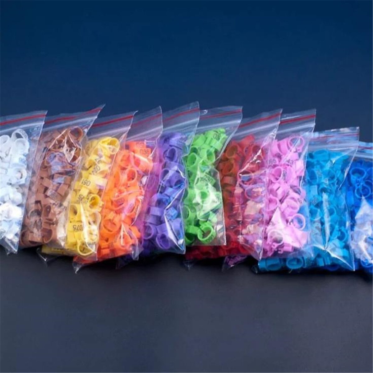 100Pcs Vogel Ringen Been Bands Voor Duif Papegaai Gevogelte Clip Ringen Nummer 1-100