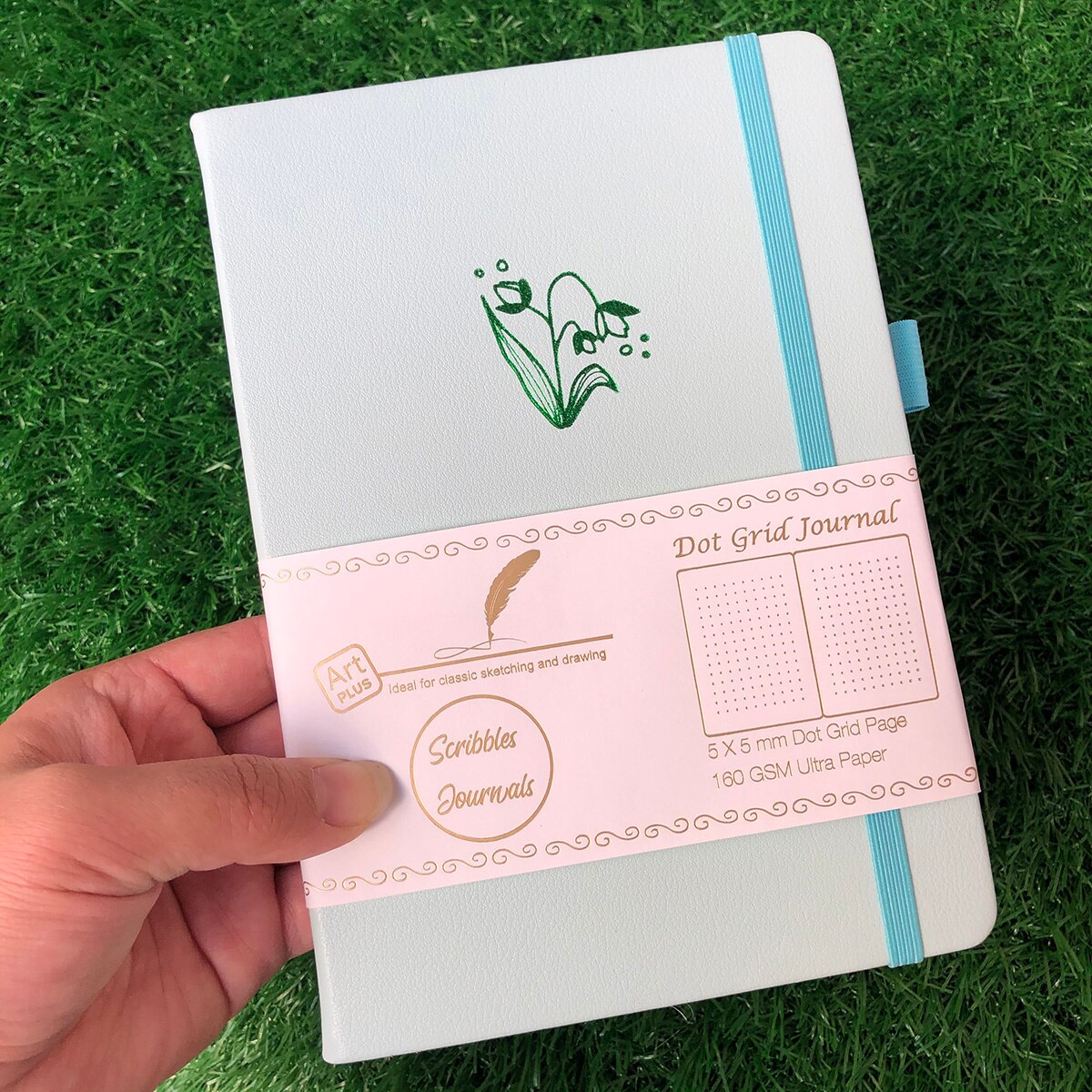 2022 Planner Dotted Notebook Dot Grid Journal to Increase Productivity, Passion, Purpose &amp; Happiness: Light Blue