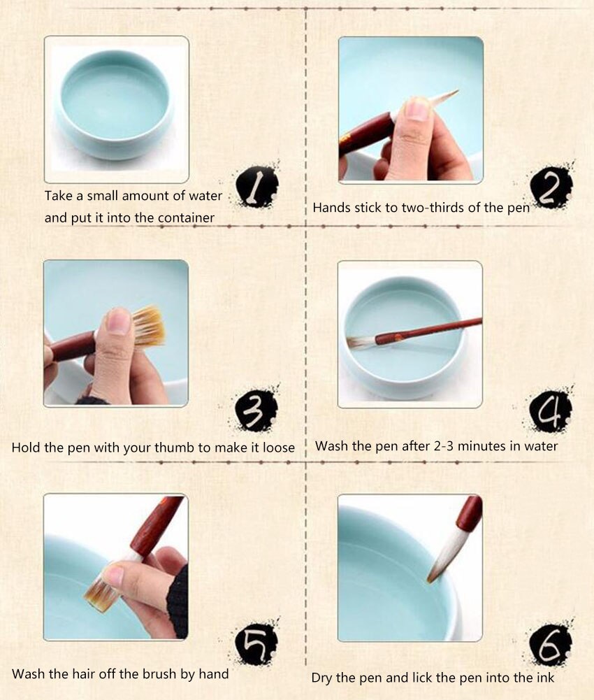 Writing Brush Chinese Calligraphy Brush Set Brush HuBi Kanji Japanese Painting Brush 8 -Piece Set 13-Piece Set