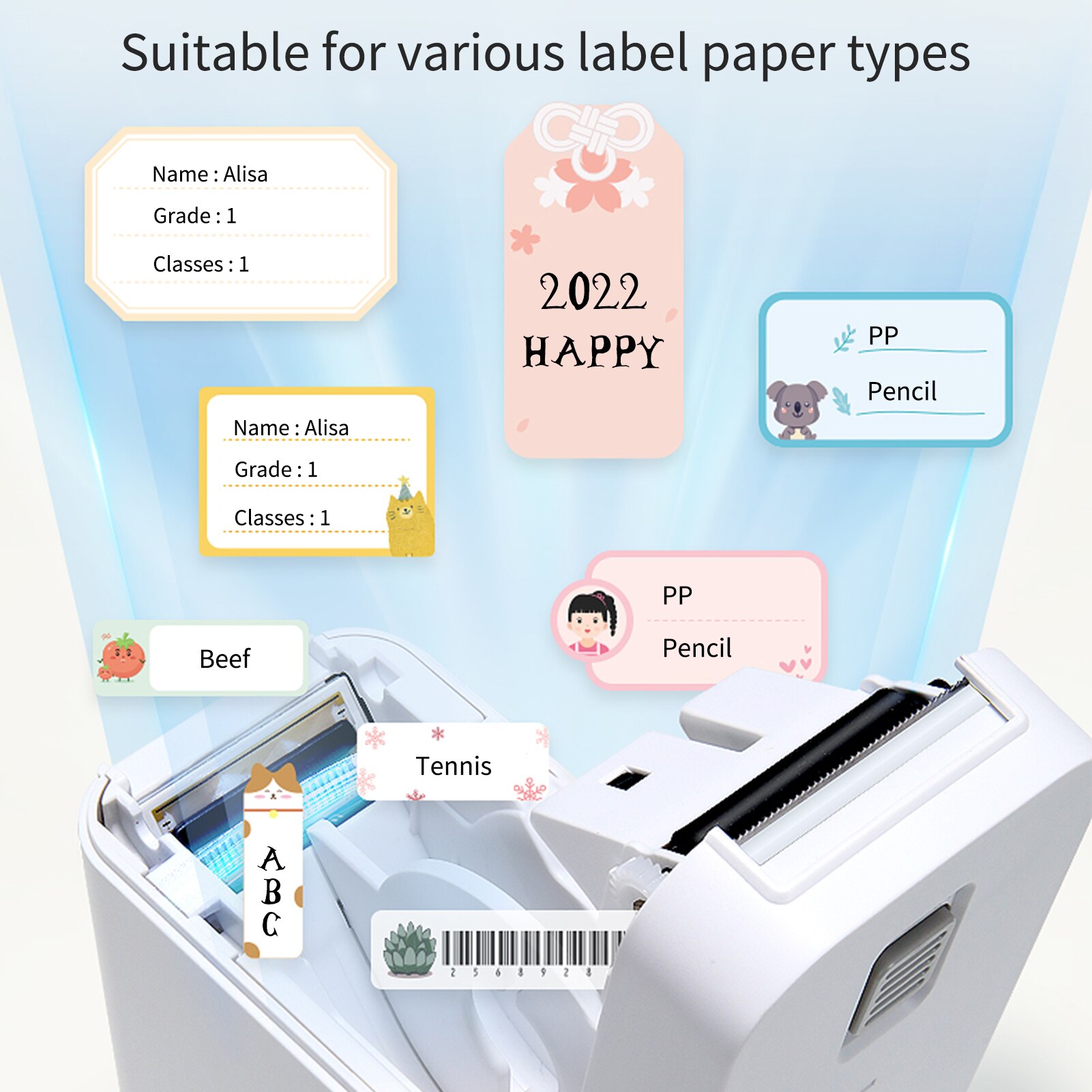 NIIMBOT D11 Plus D101 Label Maker Machine Pocket Thermal Label Printer BT Connect Sticker Labeling Machine 10-25mm Label Width