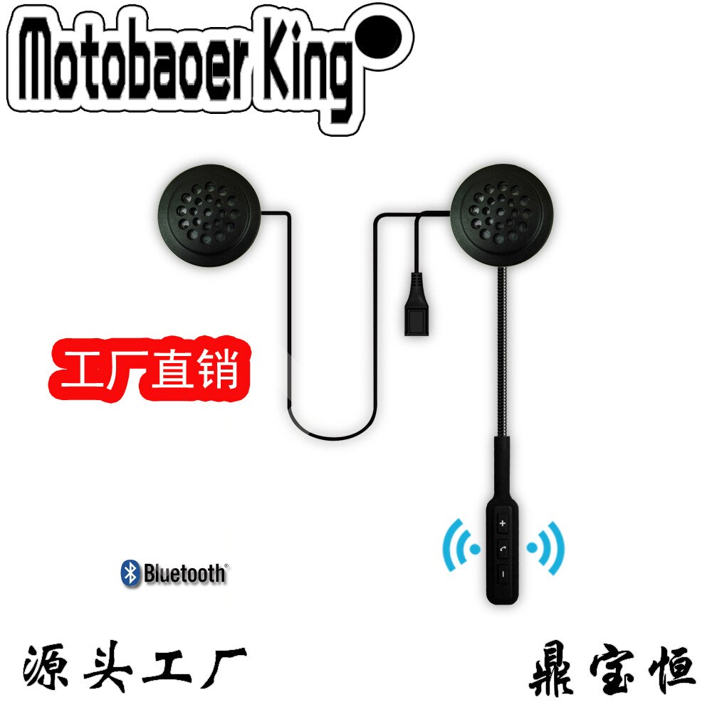 Motorhelm Bluetooth Headset Take-Out Helm Oortelefoon