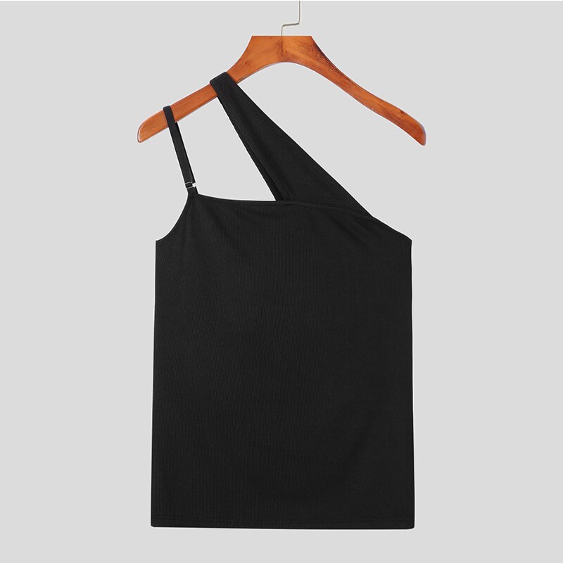 INCERUN – débardeur sans manches à bretelles pour homme, haut de style décontracté, résistant et confortable, à la , 2022, S-5XL: Black / S