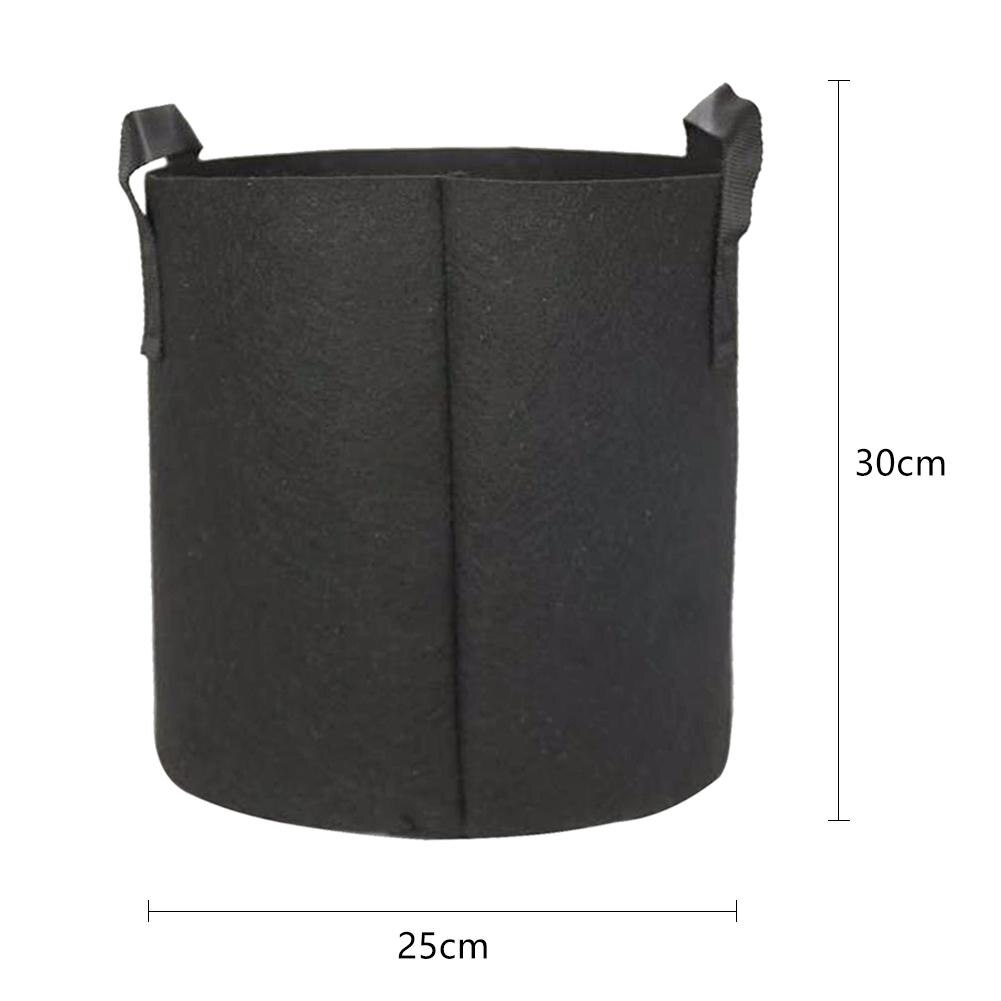 PE Tasche Kartoffel Anbau Pflanzen gewebte Filz Taschen Garten Töpfe Pflanzer Werkzeug Faltbare Speichern Lager Raum Für Kartoffeln Tomaten: 5 Gallone 