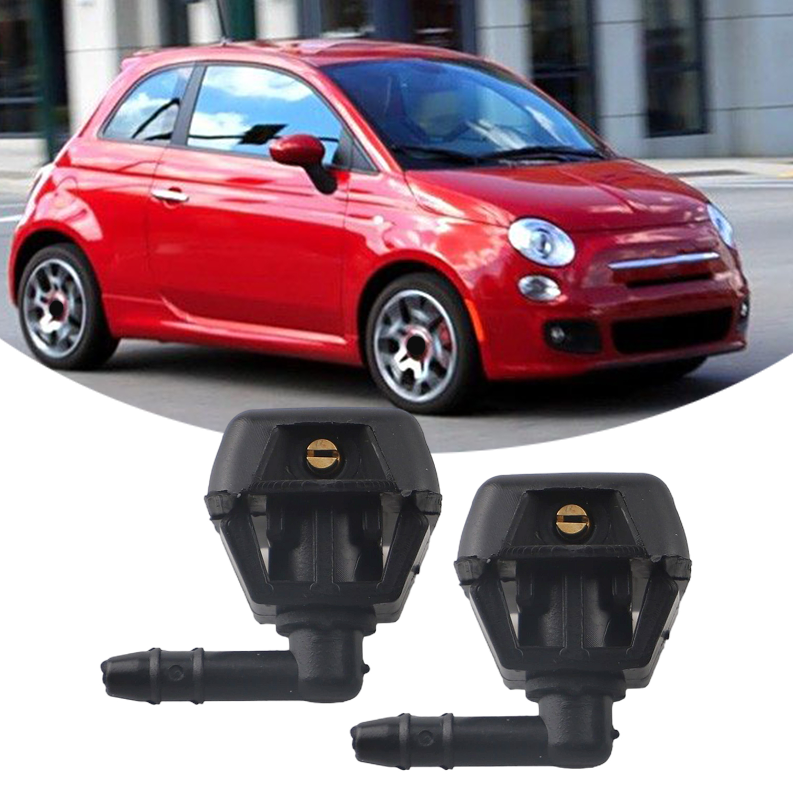 2 Pezzi Universale Ugello Lavavetro, Ugello Tergicristallo Auto, Ugelli