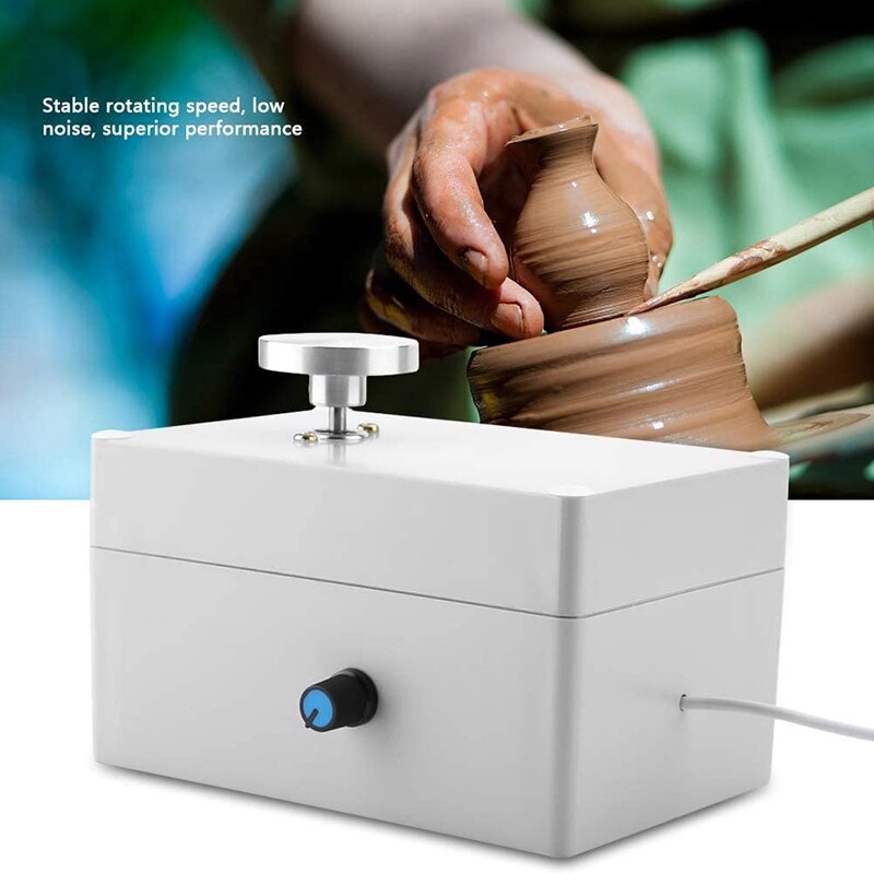 Pottery Machine 2000Rpm USB Pottery Wheel Mini Clay Making Ceramic DIY Craft for School Teaching Pottery Bar