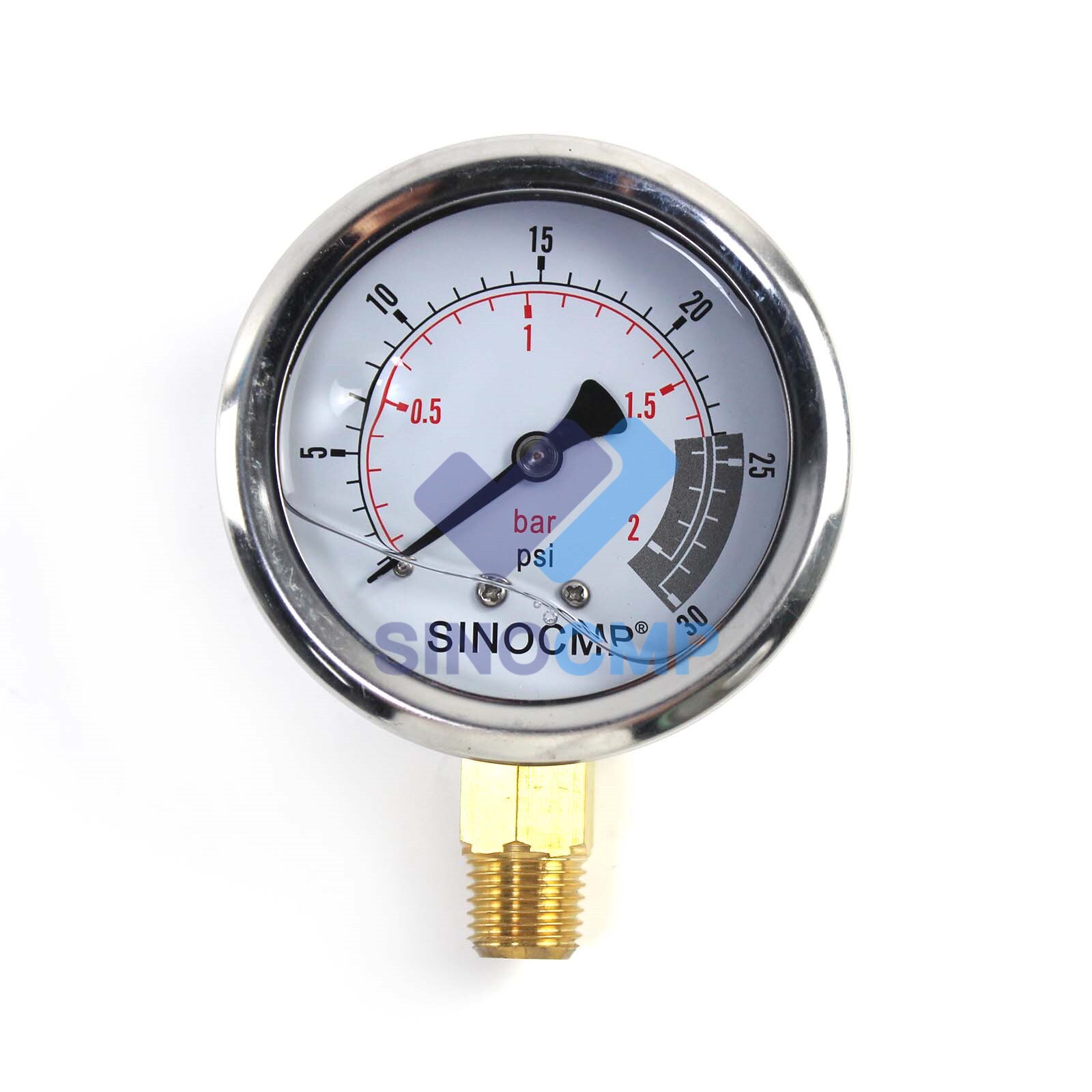 Hydraulische Manometer 0. 2mpa/0-2Bar/0-30PSI Zuin... – Vicedeal
