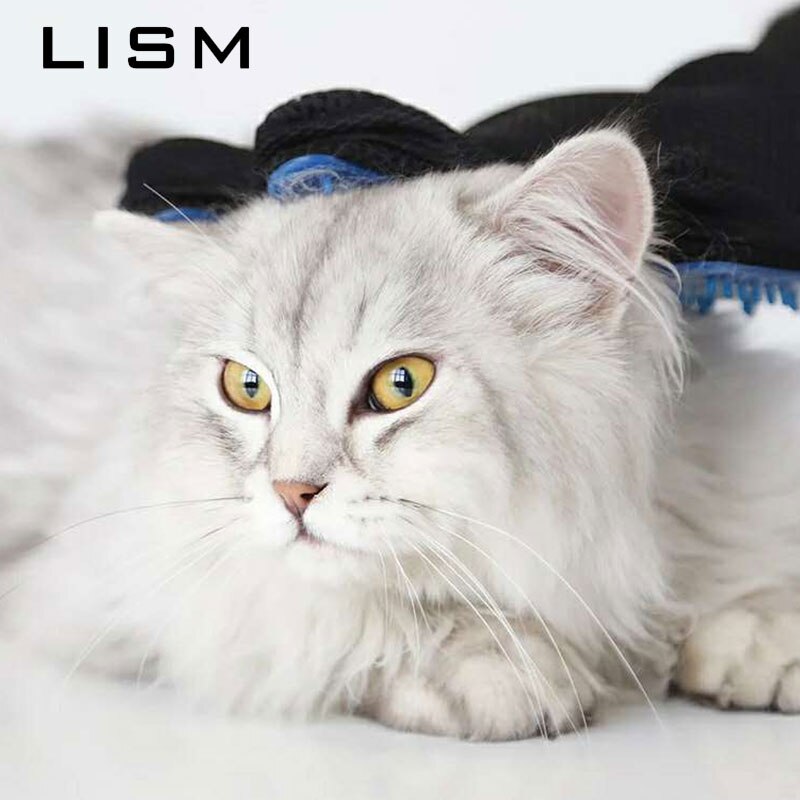 Haustier Hund Katze Pflege Haar Entferner Handschuh Ebene Kamm Haar Wolle Reinigung Handschuhe Pinsel Für Katzen Massage Werkzeug Hunde Haustiere zubehör