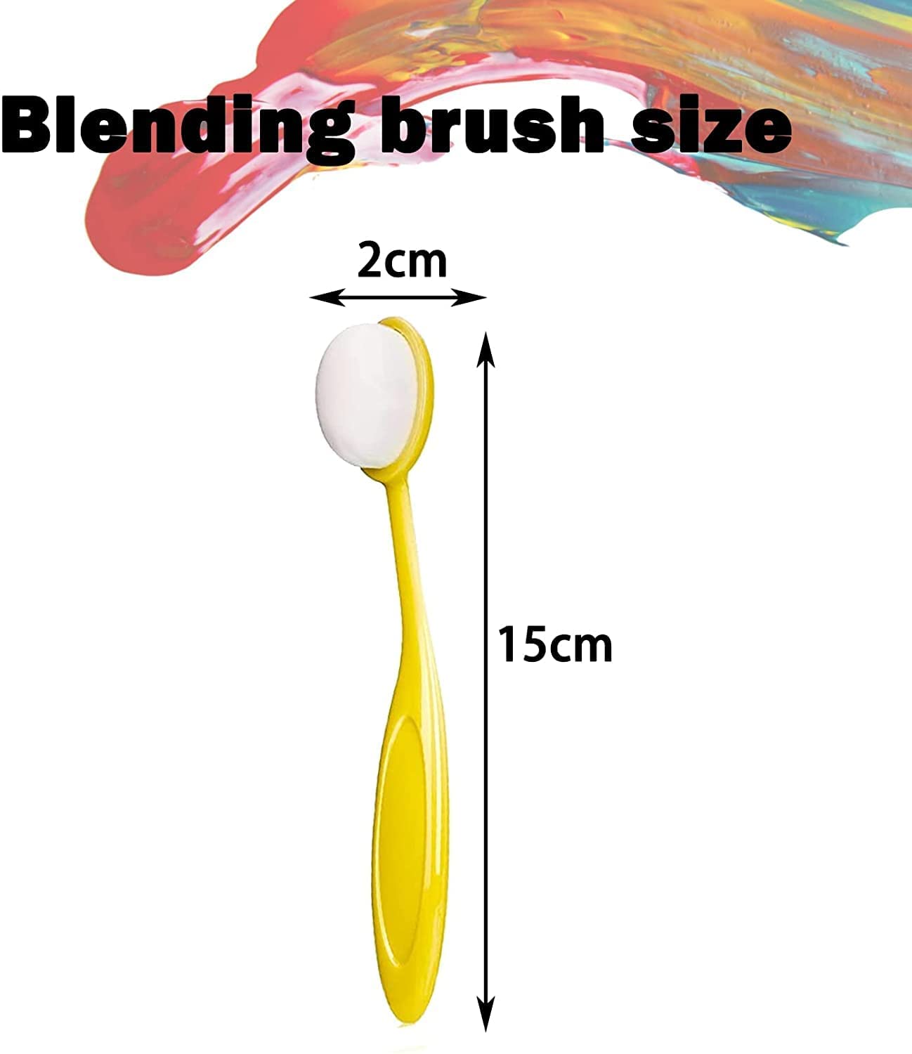 10pcs Craft Ink Blending Brush Colorful Painting Brush Dyes Blender Soft Bristle Brush for Artist Makeup Stamp Drawing Stencil
