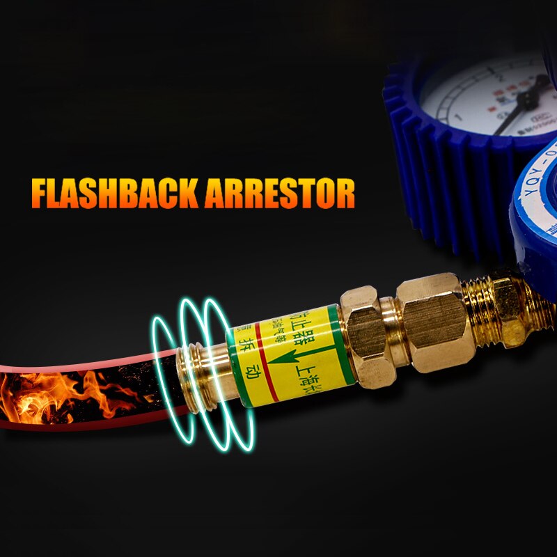 Oxygen Acetylene Check Valves Flash Back Arrestor for Pressures Reducer Cutting Torch Oxygen Check Valves-40