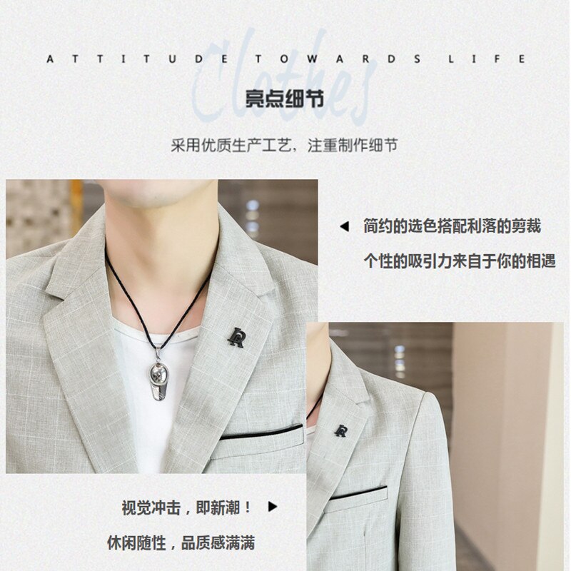 Men's casual small suit jacket Korean version slim student single suit business suit will be western men's clothing