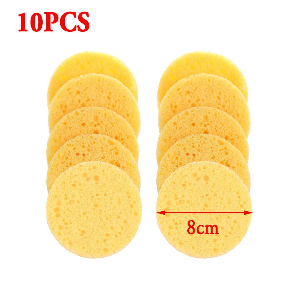 10 sztuk/paczka naturalne drewno miazgi gąbka, gąbka celulozowa gąbka celulozowa gąbka robić twarzy robić czyszczenia twarzy narzędzie robić pielęgnacji skóry: 3