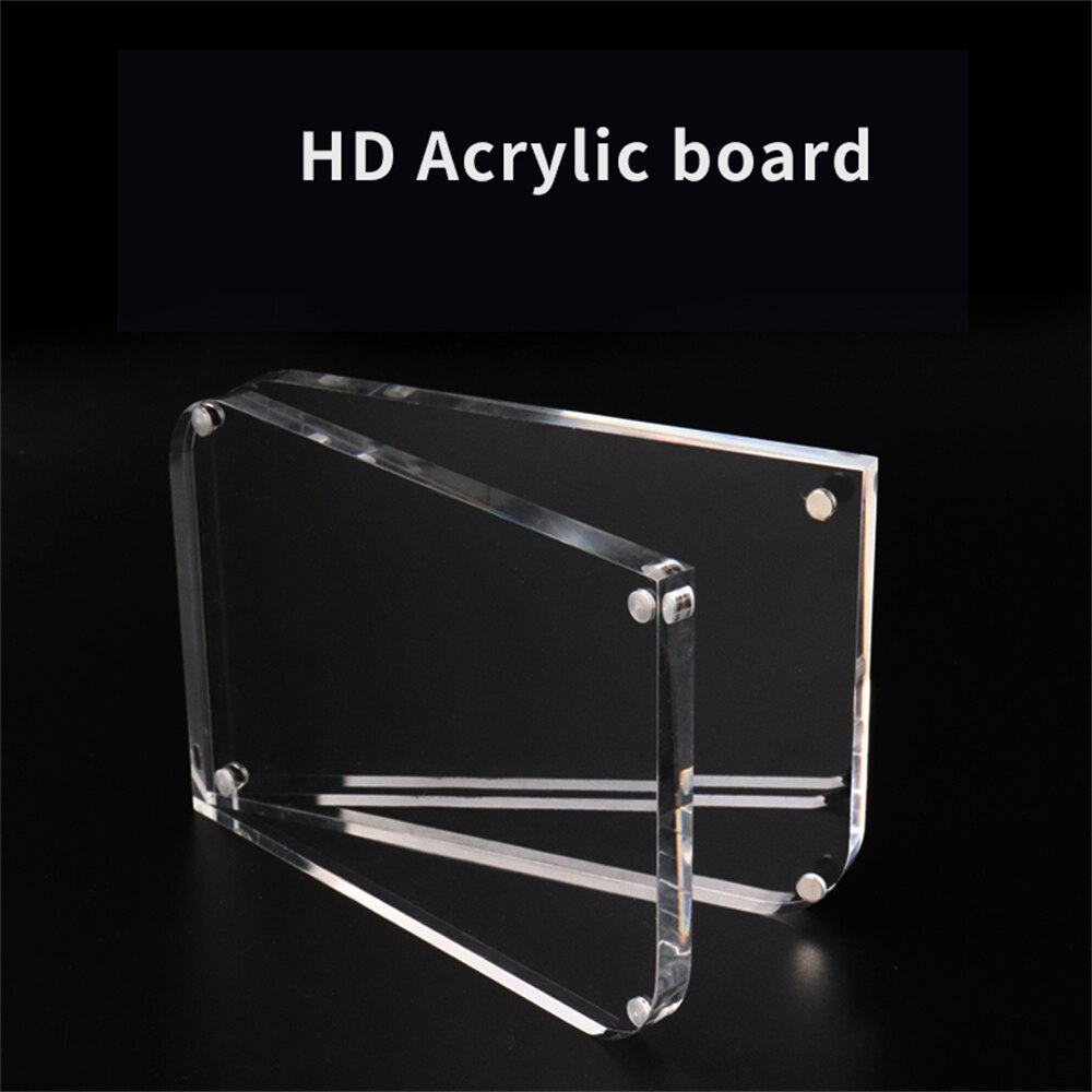 1pcs Transparent Crystal Photo Frames For Pictures Acrylic Photo Frame Mini Home Decoration Birthday Premium