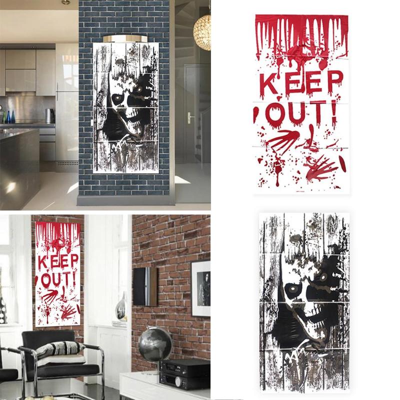 Halloween Blood Wall Sticker Horror Decoration Sticker Durable Festival Party Supplies Necessary Household Decoration Supplies