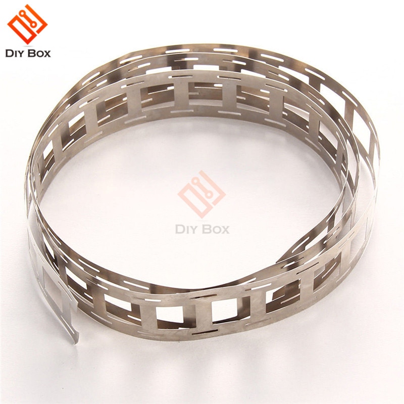 1 Meter Nickel Strip 18650 Lithium Battery Pack Making Nickel Strips Battery Connection Nickel Strip 0.15 * 27mm Punching